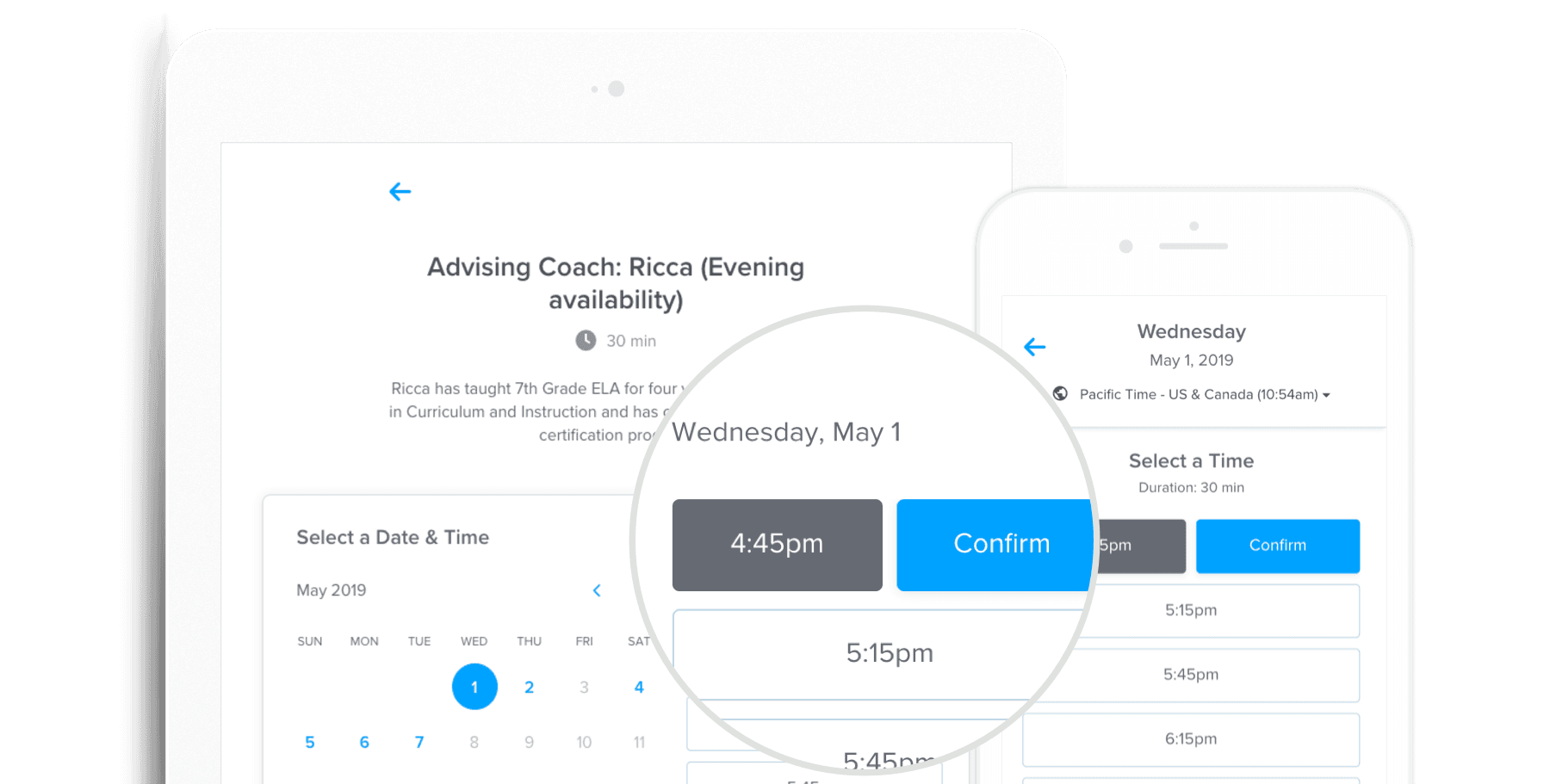 Image of coaching scheduling software